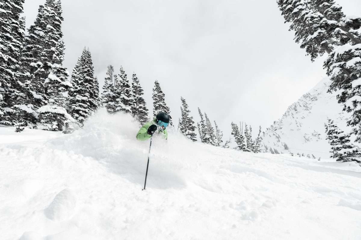 Ski boot fitting expert at work in Alta Utah
